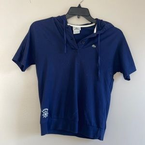 Lacoste short sleeve hoodie